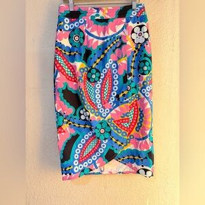 J.Crew women’s skirt 6 Tie-back tulip skirt in Ratti® kaleidoscope floral